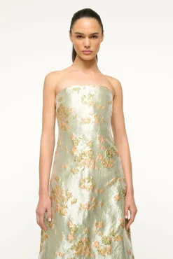 STAUD KENNEDY DRESS METALLIC BLOOM